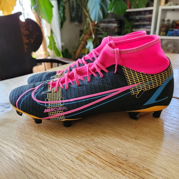 Nike Mercurial Superfly Elite Pink Black Size 8.5 Soccer Football‎ Cleats Shoes main image 3